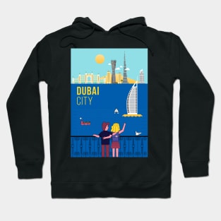 Dubai city poster Hoodie